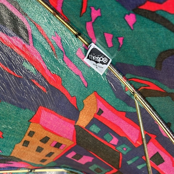 Mespo New York vintage Vibrant Abstract Pattern Umbrella - Picture 3 of 3